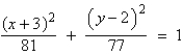 <strong>Find the standard form of the equation of the ellipse with the given characteristics. foci: endpoints of the major axis: </strong> A) B) C) D) E)