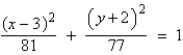 <strong>Find the standard form of the equation of the ellipse with the given characteristics. foci: endpoints of the major axis: </strong> A) B) C) D) E)