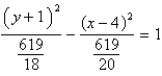 <strong>Identify the conic by writing the equation in standard form. </strong> A) ; hyperbola B) ; ellipse C) ; ellipse D) ; hyperbola E) ; hyperbola