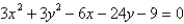 <strong>Identify the conic by writing the equation in standard form. </strong> A) ; ellipse B) ; circle C) ; circle D) ; ellipse E) ; circle0