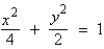 <strong>An elliptical stained-glass insert is to be fitted in a rectangular opening (see figure). Using the coordinate system shown, find an equation for the ellipse. </strong> A) B) C) D) E)