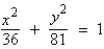 <strong>Find the standard form of the equation of the ellipse with vertices and eccentricity .</strong> A) B) C) D) E)