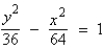 <strong>Find the standard form of the equation of the hyperbola with the given characteristics. vertices: foci: </strong> A) B) C) D) E)