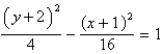 <strong>Find the standard form of the equation of the hyperbola with the given characteristics. vertices: (-2, 1), (6, 1) Asymptotes: </strong> A) B) C) D) E)