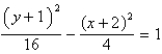 <strong>Find the standard form of the equation of the hyperbola with the given characteristics. vertices: (-2, 1), (6, 1) Asymptotes: </strong> A) B) C) D) E)