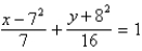 <strong>Find the standard form of the equation of the ellipse with the given characteristics. foci: endpoints of the major axis: </strong> A) B) C) D) E)