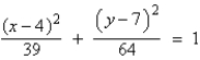 <strong>Find the standard form of the equation of the ellipse with the given characteristics. foci: endpoints of the major axis: </strong> A) B) C) D) E)