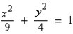 <strong>An elliptical stained-glass insert is to be fitted in a rectangular opening (see figure). Using the coordinate system shown, find an equation for the ellipse. </strong> A) B) C) D) E)