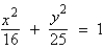 <strong>Find the standard form of the equation of the ellipse with vertices and eccentricity .</strong> A) B) C) D) E)