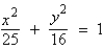 <strong>Find the standard form of the equation of the ellipse with vertices and eccentricity .</strong> A) B) C) D) E)