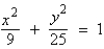 <strong>Find the standard form of the equation of the ellipse with vertices and eccentricity .</strong> A) B) C) D) E)