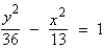 <strong>Find the standard form of the equation of the hyperbola with the given characteristics. vertices: foci: </strong> A) B) C) D) E)