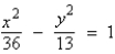 <strong>Find the standard form of the equation of the hyperbola with the given characteristics. vertices: foci: </strong> A) B) C) D) E)