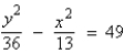 <strong>Find the standard form of the equation of the hyperbola with the given characteristics. vertices: foci: </strong> A) B) C) D) E)