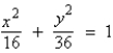 <strong>Find the standard form of the equation of the ellipse with the following characteristics. foci: major axis of length: 12</strong> A) B) C) D) E)