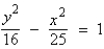 <strong>Find the standard form of the equation of the hyperbola with the given characteristics. foci: asymptotes: </strong> A) B) C) D) E)