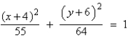 <strong>Find the standard form of the equation of the ellipse with the given characteristics. foci: endpoints of the major axis: </strong> A) B) C) D) E)