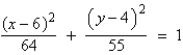 <strong>Find the standard form of the equation of the ellipse with the given characteristics. foci: endpoints of the major axis: </strong> A) B) C) D) E)