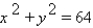 <strong>Find the equation of the circle graphed below. </strong> A) B) C) D) E)