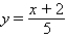 <strong>Find the inverse of the one-to-one function. y = 5x + 2</strong> A) B) C) D) E)none of the above