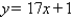 <strong>Find the slope of the line. </strong> A)m = 17 B)m = -17 C)m = 14 D)m = 18 E)m = 21