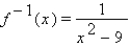 <strong>The function is one-to-one on the domain . Find .</strong> A) B) C) D) E)