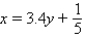 <strong>Write the equation of the line that passes through the point P (3, 4) and is perpendicular to the line y = - 5x + 8.</strong> A) B) C) D) E)