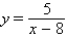 <strong>Find the inverse of the one-to-one function. y = 5x + 8</strong> A) B) C) D) E)none of the above