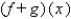 Let f (x) = 2x - 1, g(x) = 3x - 2. Find the domain of the function.