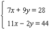 <strong>Solve the system. </strong> A) B) C) D) E)