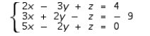 <strong>Use matrices to solve the system. </strong> A) B) C) D)The system is dependent E)No solution