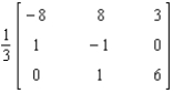 <strong>Find the inverse of the matrix if it exists. </strong> A) B) C) D) E)Does not exist