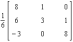<strong>Find the inverse of the matrix if it exists. </strong> A) B) C) D) E)Does not exist