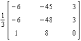 <strong>Find the inverse of the matrix if it exists. </strong> A) B) C) D) E)Does not exist