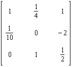 <strong>Find the inverse of the matrix if it exists. </strong> A) B) C) D) E)Does not exist