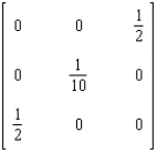 <strong>Find the inverse of the matrix if it exists. </strong> A) B) C) D) E)Does not exist
