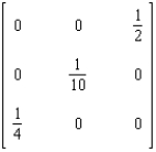 <strong>Find the inverse of the matrix if it exists. </strong> A) B) C) D) E)Does not exist