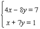 <strong>Solve the system using the inverse method.</strong> A) B) C) D)The system is inconsistent E)The equations are dependent