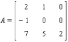 <strong>Let be the identity matrix of order 2, and let . Find the polynomial for the given matrix A. (In the study of matrices, is the characteristic polynomial of A, and the zeros of are the characteristic values (eigenvalues) of A.) </strong> A) B) C) D) E)
