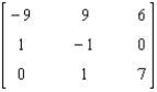 <strong>Find the inverse of the matrix if it exists. </strong> A) B) C) D) E)Does not exist