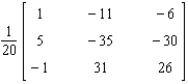 <strong>Find the inverse of the matrix if it exists. </strong> A) B) C) D) E)Does not exist