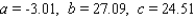 <strong>Three average monthly low temperatures for Detroit are listed in the table. Let correspond to January, to February, . . . , and to December. Determine a quadratic function that interpolates the data - that is, determine the constants a, b, and c such that , and .</strong> A) B) C) D) E)