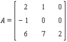 <strong>Let be the identity matrix of order 2, and let . Find the polynomial for the given matrix A. (In the study of matrices, is the characteristic polynomial of A, and the zeros of are the characteristic values (eigenvalues) of A.) </strong> A) B) C) D) E)