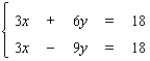 <strong>Use Cramer's rule, whenever possible, to solve the system. </strong> A) B) C) D)The equations are dependent. E)The system is inconsistent.