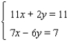 <strong>Solve the system. </strong> A) B) C) D) E)