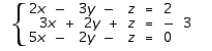 <strong>Use matrices to solve the system. </strong> A) B) C) D)The system is dependent E)No solution