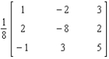 <strong>Find the inverse of the matrix if it exists. </strong> A) B) C) D) E)Does not exist