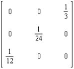<strong>Find the inverse of the matrix if it exists. </strong> A) B) C) D) E)Does not exist