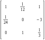 <strong>Find the inverse of the matrix if it exists. </strong> A) B) C) D) E)Does not exist