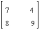 Find the inverse of the matrix if it exists.  